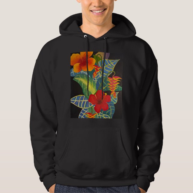 Moletom Hoodie de flores tropicais de gengibre @3dudes1lif (Frente)