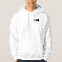Hoodie de fumo dos rifles, branco (logotipo