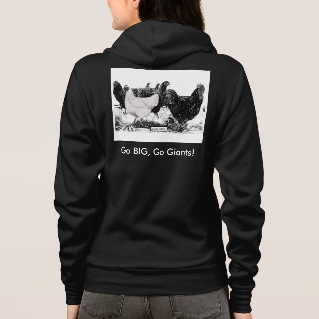 Moletom Hoodie de Giants do jérsei da costa oeste (Verso)