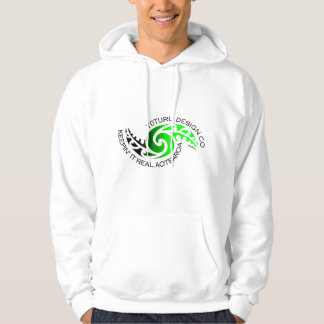 Moletom Hoodie de Karearea ou T - verde no branco