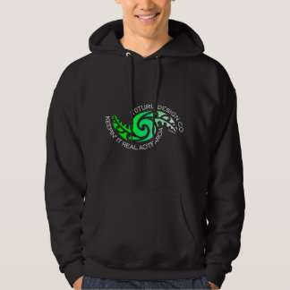 Moletom Hoodie de Karearea ou T - verde no preto