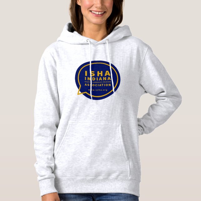 Moletom Hoodie de mulheres da ISHA (Frente)