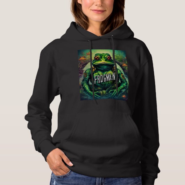 Moletom Hoodie de mulheres de Frogman (Frente)