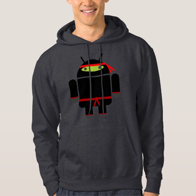 Moletom Hoodie de Ninja do Android (Frente)