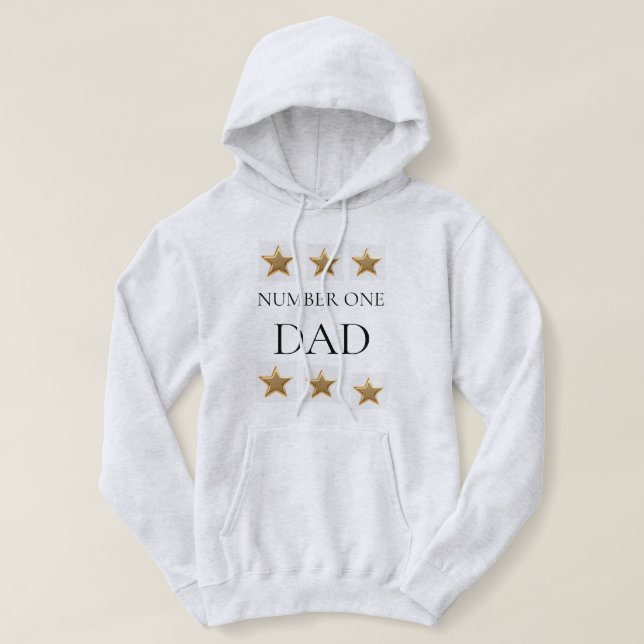 Moletom Hoodie de Pai Número Um (Frente do Design)