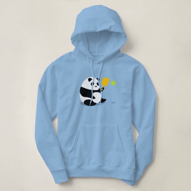 Moletom Hoodie de Pickleball: De "panda Pickleball " (Frente do Design)