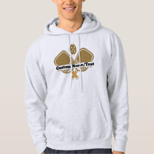 Moletom Hoodie de Pickleball Personalizado - Nome Monogram