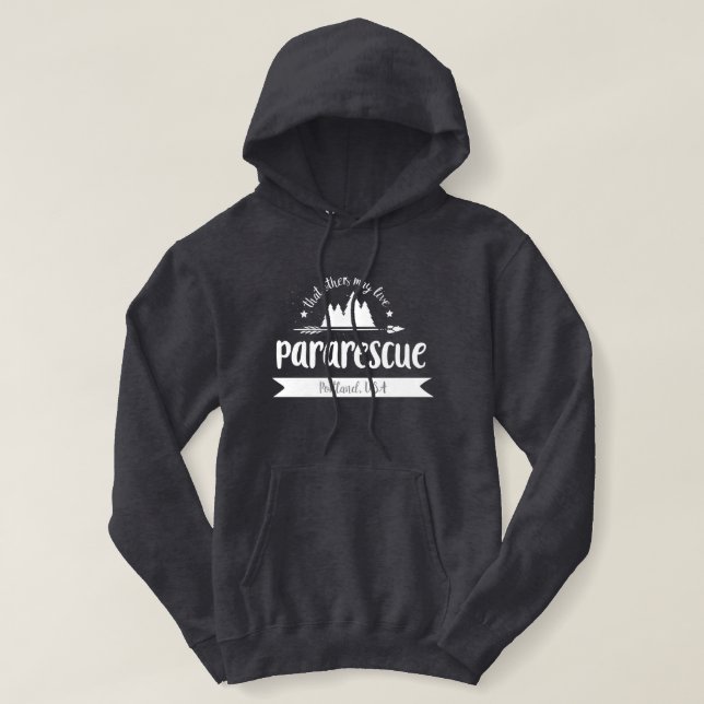 Moletom Hoodie de Portland do Pararescue (Frente do Design)
