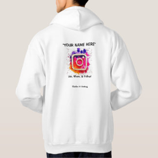 Moletom Hoodie de propaganda do Instagram