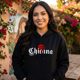 Moletom Hoodie de Rosa vermelha Quicana