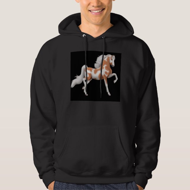 Moletom Hoodie de Saddlebred do americano do Pinto (Frente)