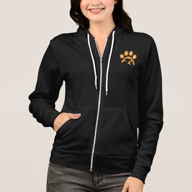 Moletom Hoodie, de uso feminino (Frente)