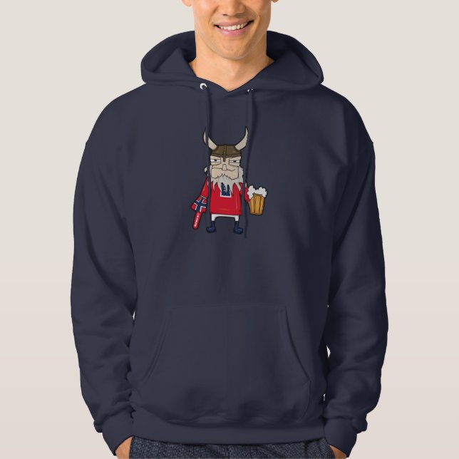 Moletom Hoodie de Viking do norueguês (Frente)