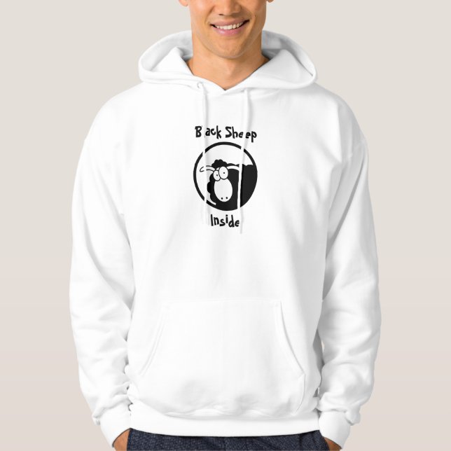 Moletom Hoodie Dentro de Ovelha Negra (Frente)
