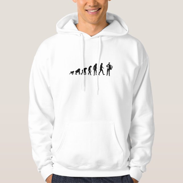 Moletom Hoodie do acordeão da evolução (Frente)