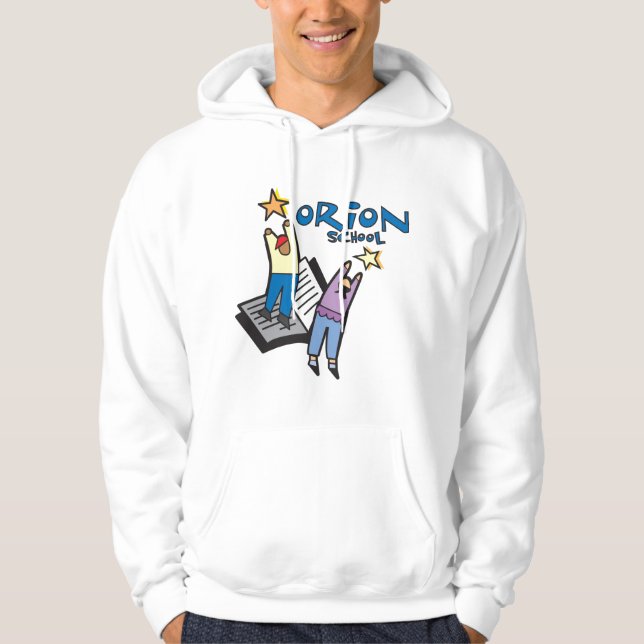 Moletom Hoodie do adulto da escola de Orion (Frente)