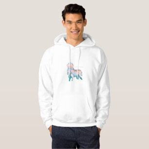 Moletom Hoodie do amor da praia de Newfoundlands do urso