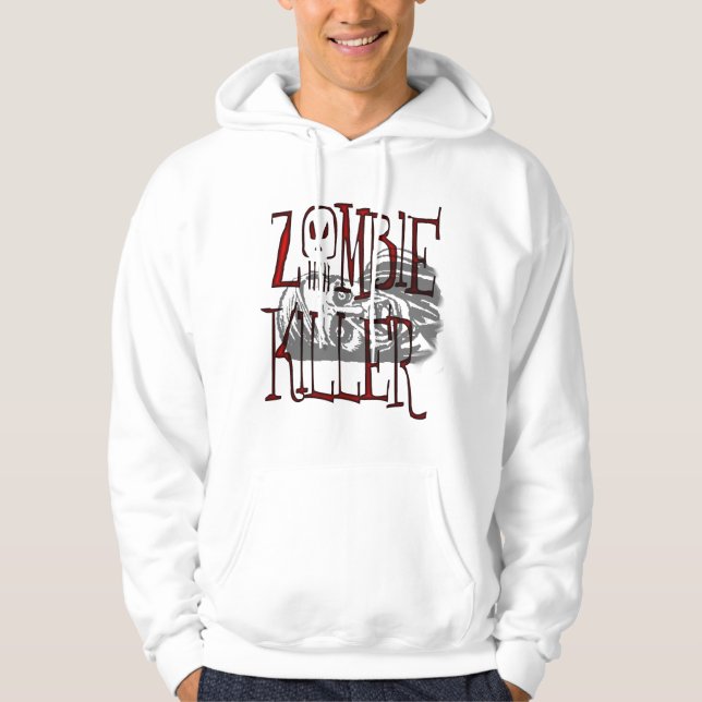 Moletom Hoodie do assassino do zombi (Frente)