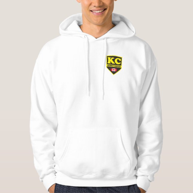 MOLETOM HOODIE DO BRANCO DO BASIC DOS HOMENS (Frente)