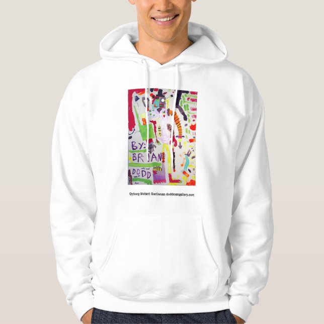 Moletom Hoodie do cavalheiro do mutante do Cyborg (Frente)
