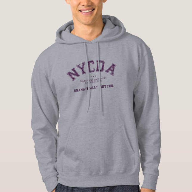 Moletom Hoodie do cinza da urze de NYCDA (Frente)