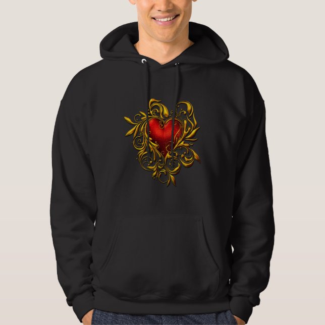 Moletom Hoodie do coração (Frente)