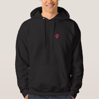 Moletom Hoodie do design do crânio do rosa quente