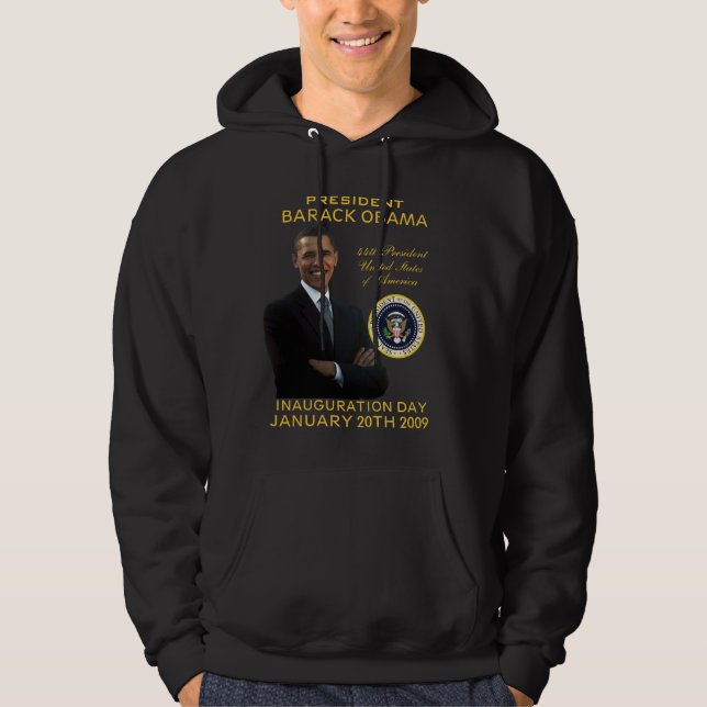 Moletom Hoodie do dia de inauguração de Obama (Frente)