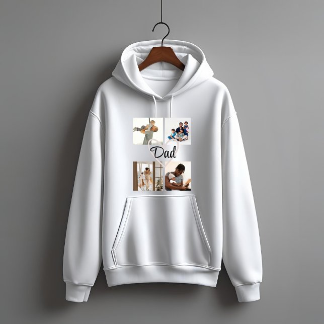 Moletom Hoodie do Dia do Pai Personalizado - Pai de Super- (Criador carregado)