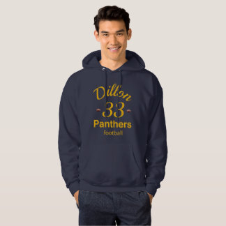 Moletom Hoodie do futebol das panteras de Dillon # 33