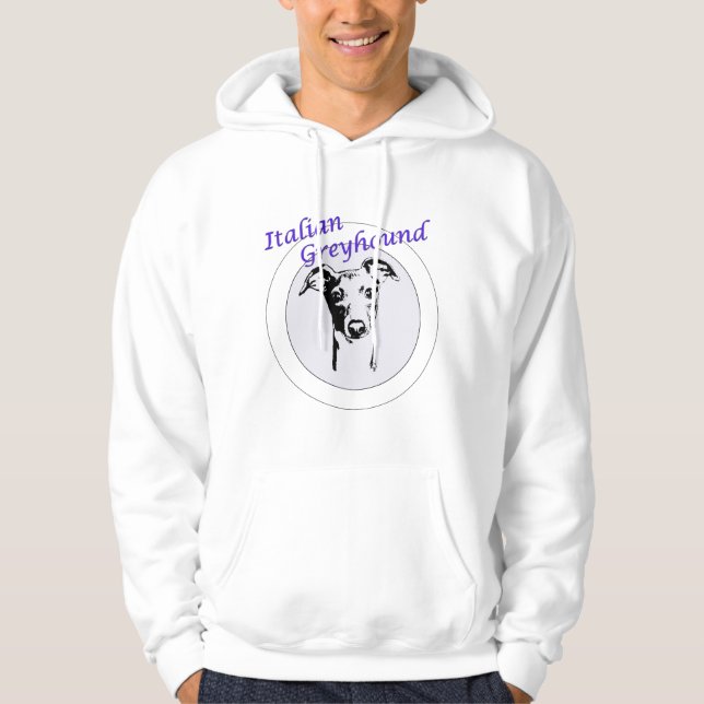 Moletom Hoodie do galgo italiano (Frente)