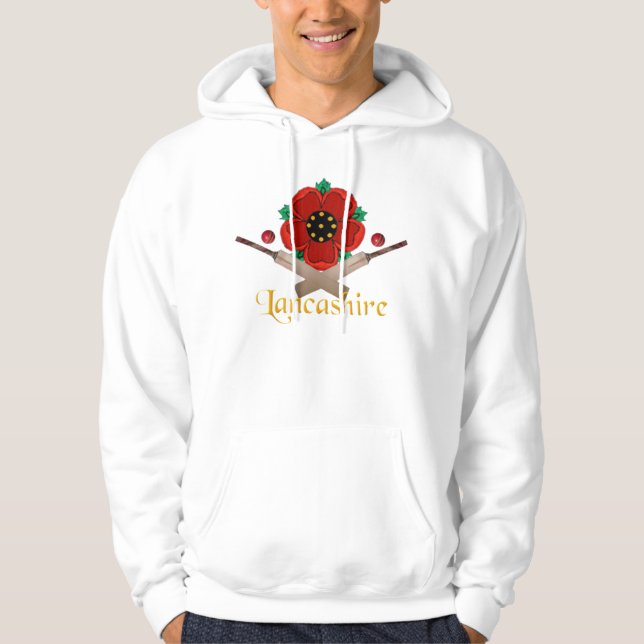 Moletom Hoodie do grilo do condado de Lancashire (Frente)