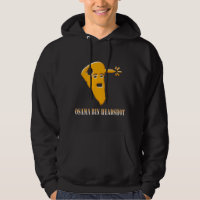 Hoodie do Headshot da caixa de Osama - preto