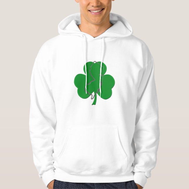 Moletom Hoodie do irlandês do jérsei (Frente)
