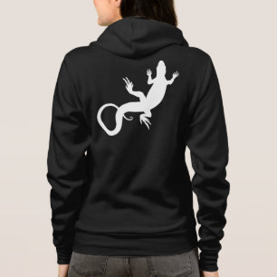 Moletom Hoodie do lagarto das mulheres da jaqueta do
