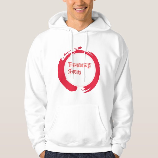 Moletom Hoodie do logotipo do canal do youtube dos homens (Frente)