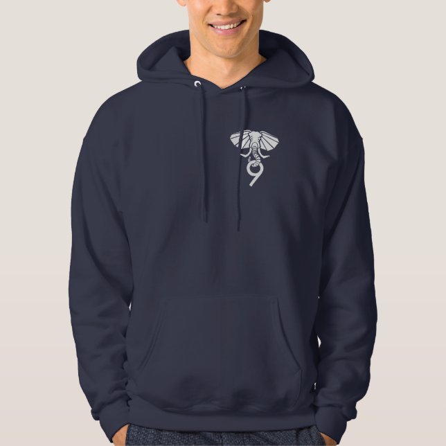 Moletom Hoodie do marinho Postgres9 (Frente)