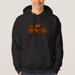Moletom Hoodie do piloto do café - vermelho/laranja