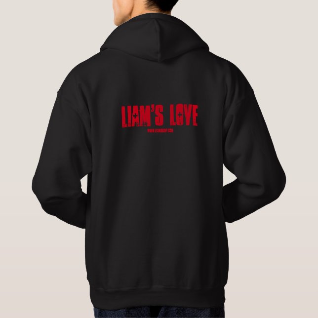 Moletom Hoodie do preto do amor de Liam (Verso)