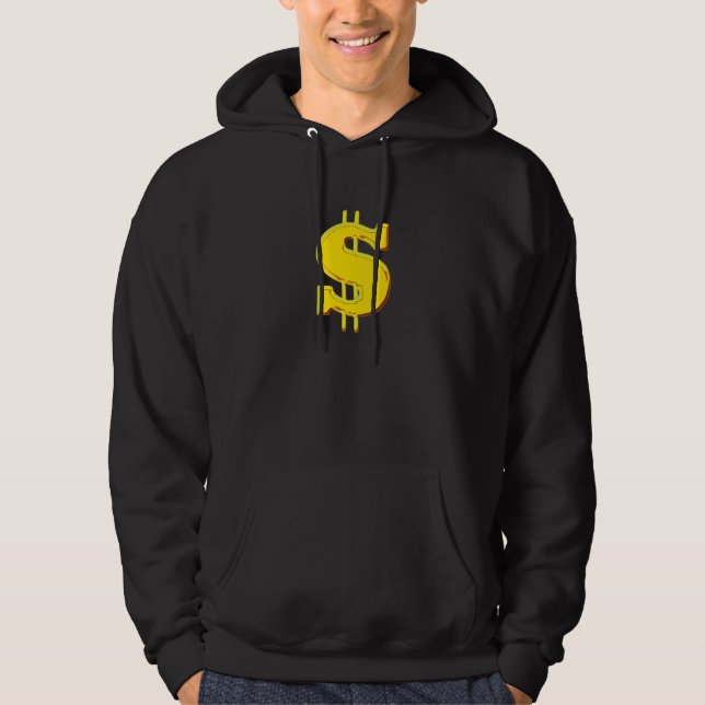 Moletom Hoodie do sinal de dólar (Frente)