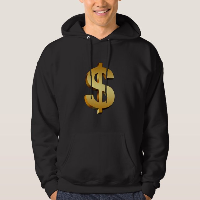 Moletom Hoodie do sinal de dólar (Frente)