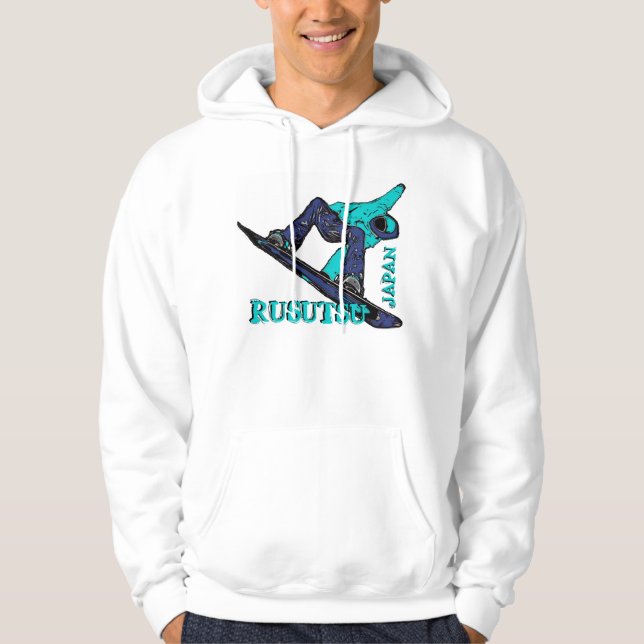 Moletom Hoodie do snowboarder dos homens do tema da (Frente)
