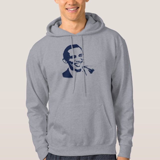 Moletom Hoodie do sorriso de Obama (Frente)