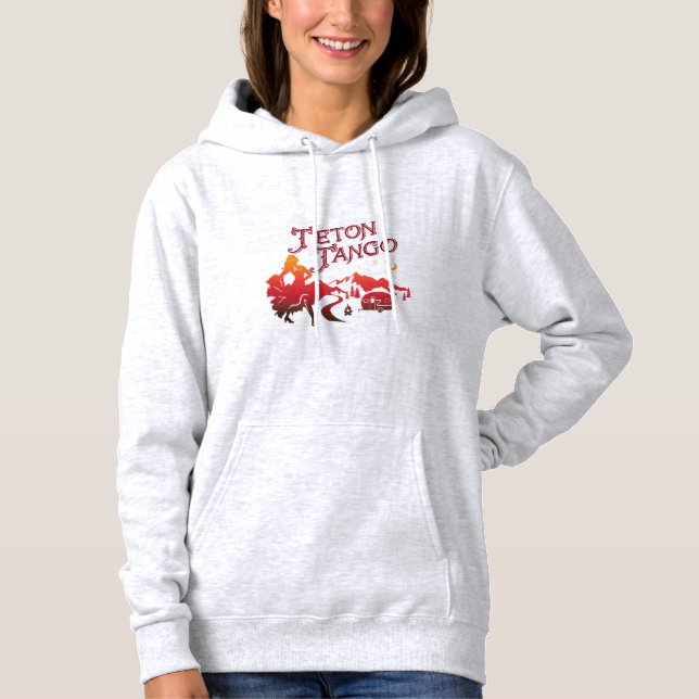 Moletom Hoodie do tango de Teton na cinza (Frente)
