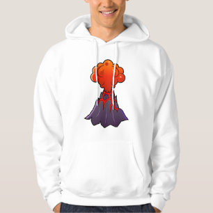 Moletom Hoodie do vulcão dos homens