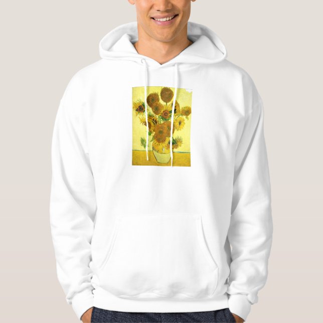 Moletom Hoodie dos girassóis de Van Gogh (Frente)