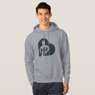 Moletom Hoodie dos homens (cinzento)