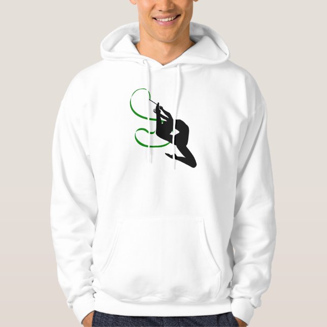 Moletom Hoodie dos homens da ginástica rítmica (Frente)