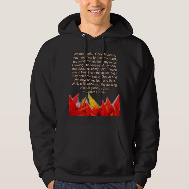 Moletom hoodie dos homens da oração do lakota (Frente)