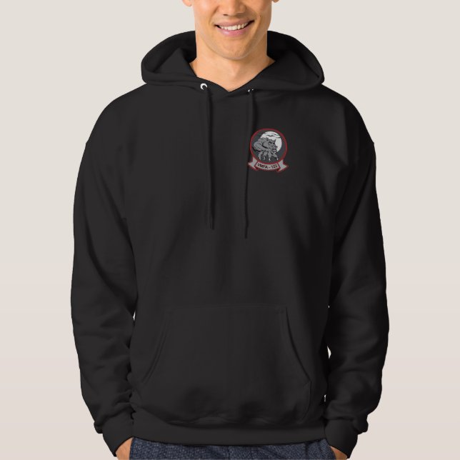 Moletom Hoodie dos homens-lobo VMFA-122 (Frente)